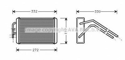 AVA QUALITY COOLING fd6291 -  Теплообменник, отопление салона